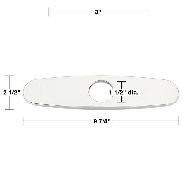 Widespread Sink Faucet Cover Plate 8 in. Chrome Plated Widespread Sink